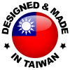 Navrženo a vyrobeno na Taiwanu